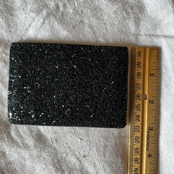 Kate Spade Glitter Black Card Holder - Picture 4 of 5